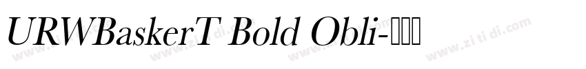 URWBaskerT Bold Obli字体转换